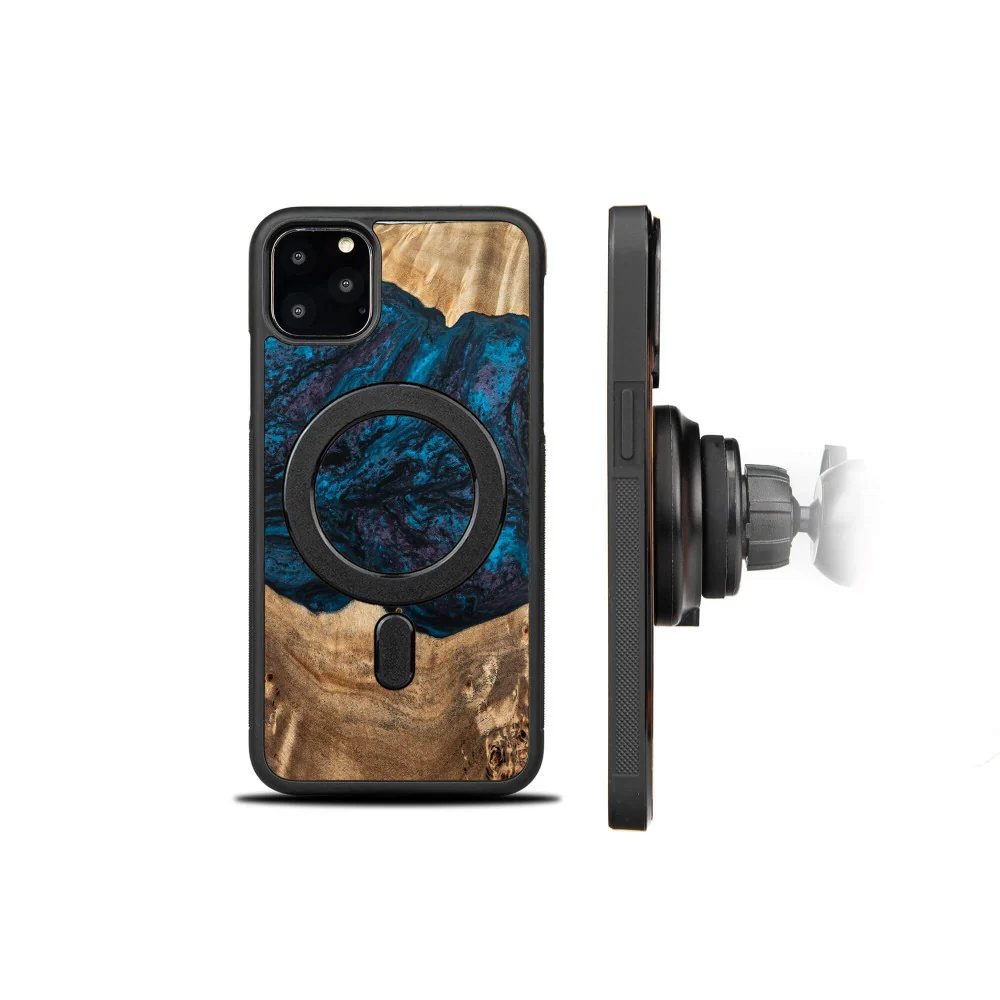Holzhülle für iPhone 11 Pro Max, Bewood Unique Planets Neptun für MagSafe - Image 2