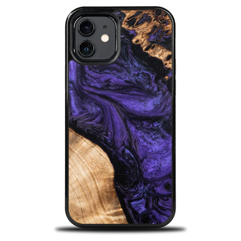 Holzhülle für iPhone 12 Pro / 12, Bewood Unique Violet