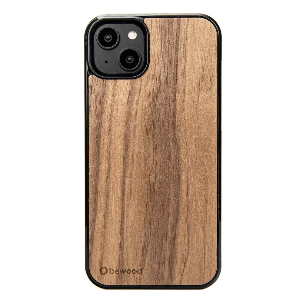 Holzhülle für iPhone 15 Plus, Bewood Amerikanischer Nussbaum