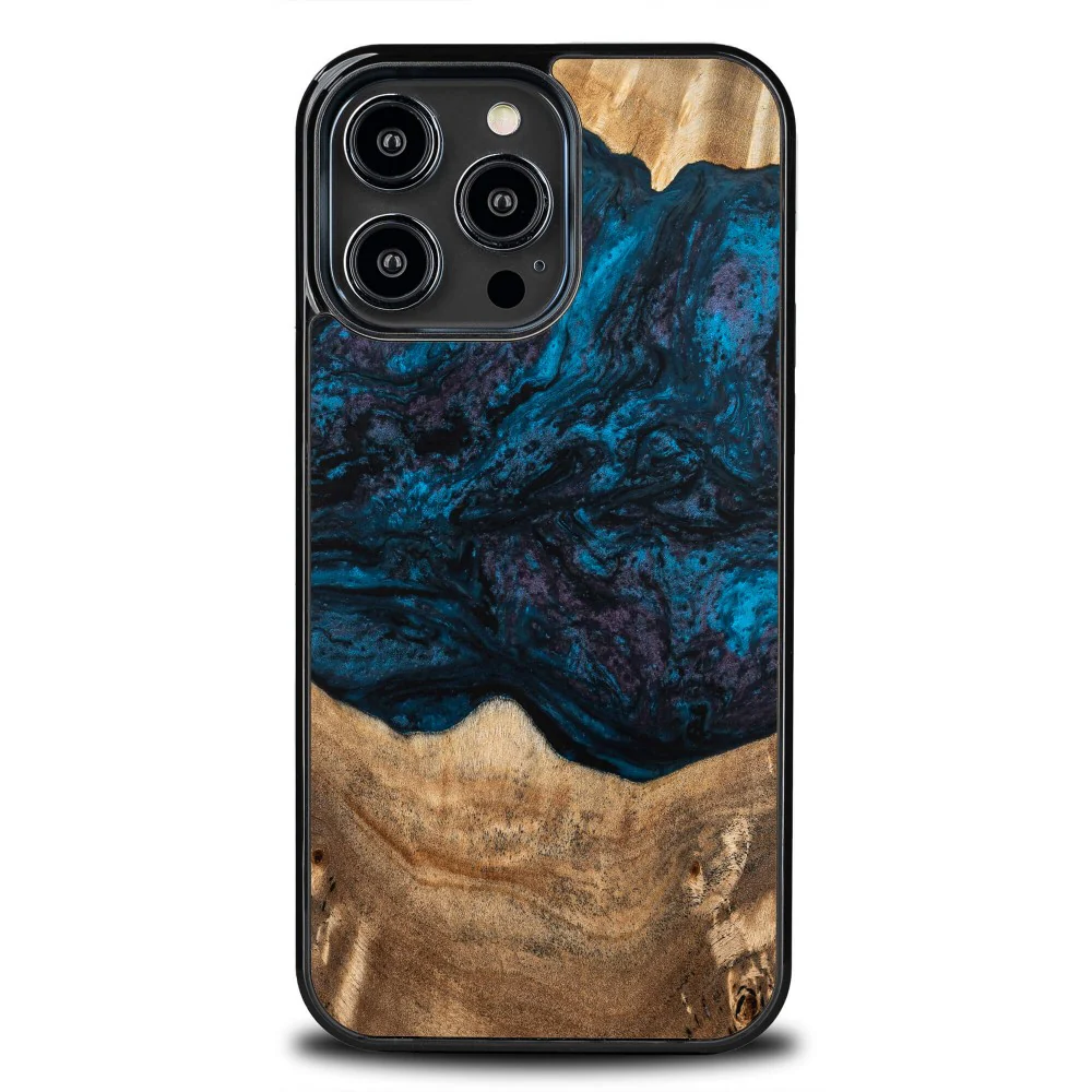 Holzhülle für iPhone 15 Pro Max, Bewood Unique Planets Neptun
