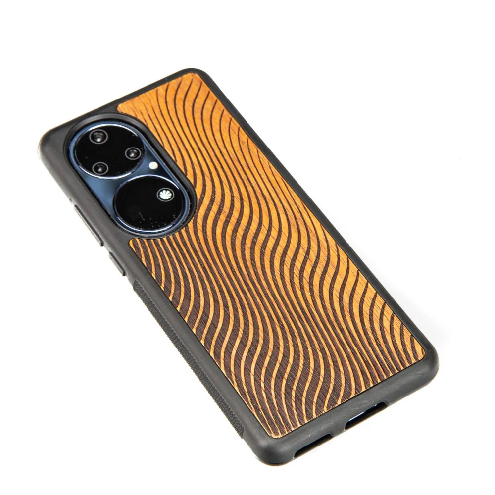 Holzhülle für Huawei P50 Pro, Bewood Merbauwellen - Image 3
