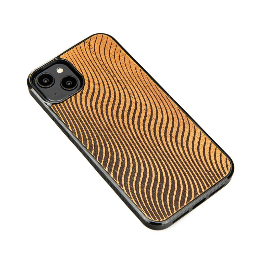 Holzhülle für iPhone 14 Plus, Bewood Merbauwellen - Image 2