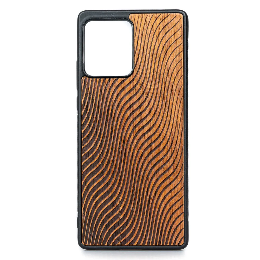 Holzhülle für Motorola Edge 30 Fusion, Bewood Merbauwellen
