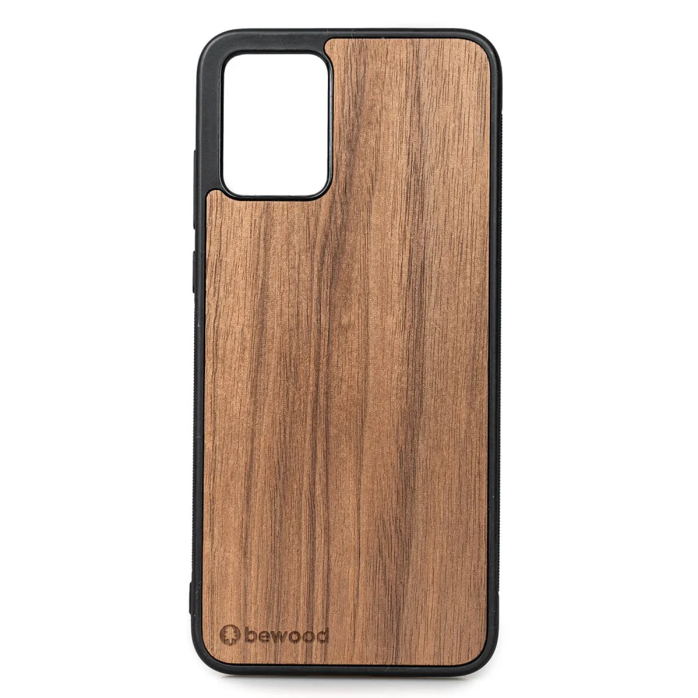Holzhülle für Motorola Edge 30 Neo, Bewood Amerikanischer Nussbaum