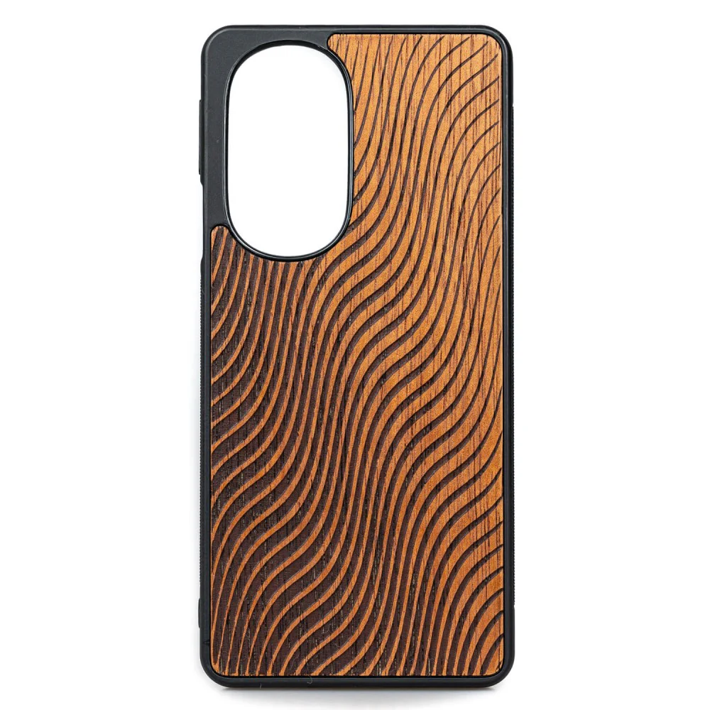 Holzhülle für Motorola Edge 30 Pro, Bewood Merbauwellen