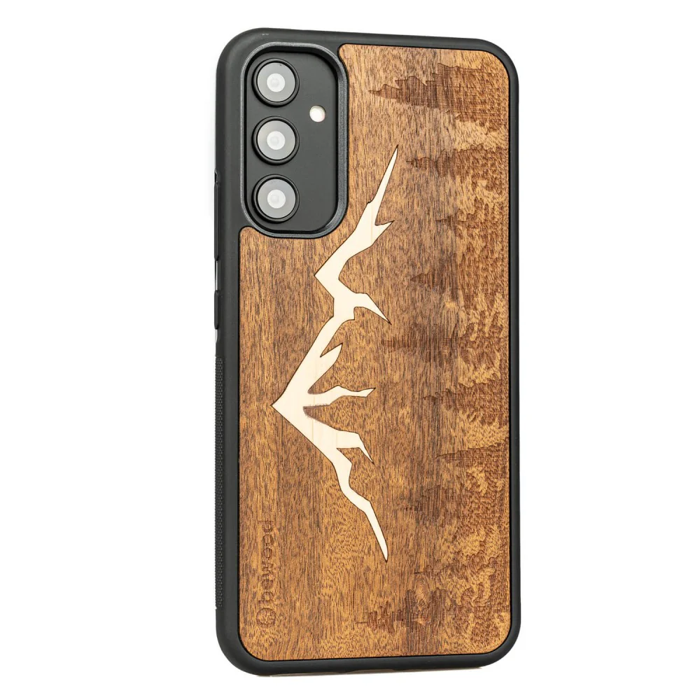 Holzhülle für Galaxy A34 5G, Bewood Imbuia-Gebirge - Image 2