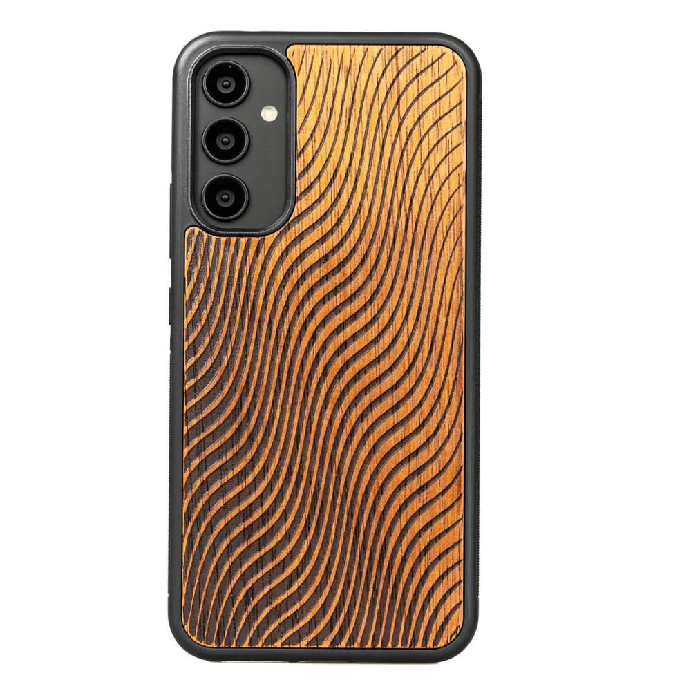 Holzhülle für Galaxy A34 5G, Bewood Merbauwellen