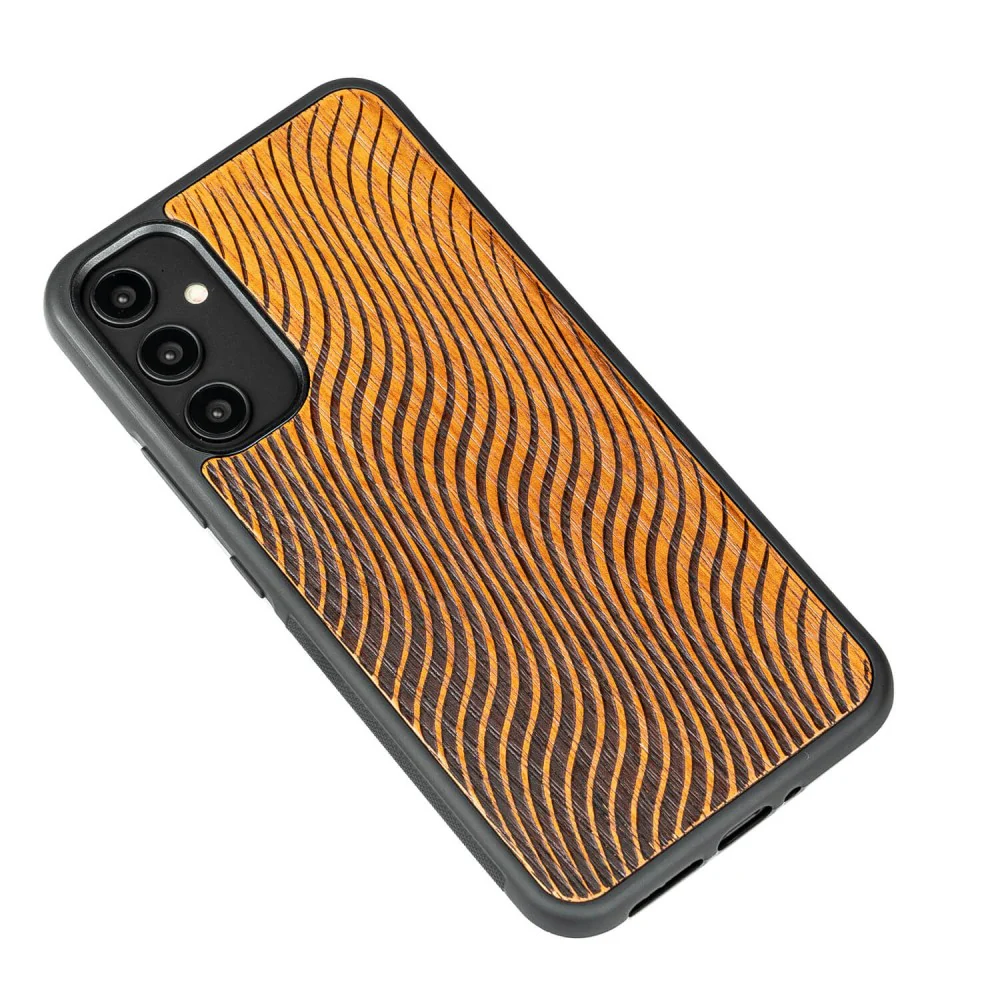 Holzhülle für Galaxy A34 5G, Bewood Merbauwellen - Image 3