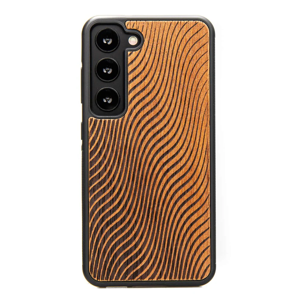 Holzhülle für Galaxy S23, Bewood Merbauwellen