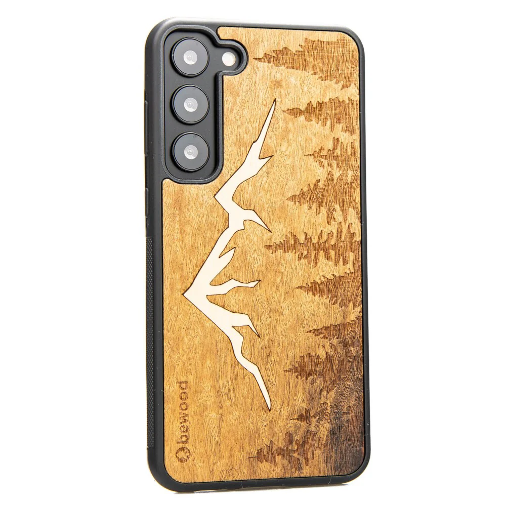 Holzhülle für Galaxy S23 Plus, Bewood Imbuia-Gebirge - Image 2