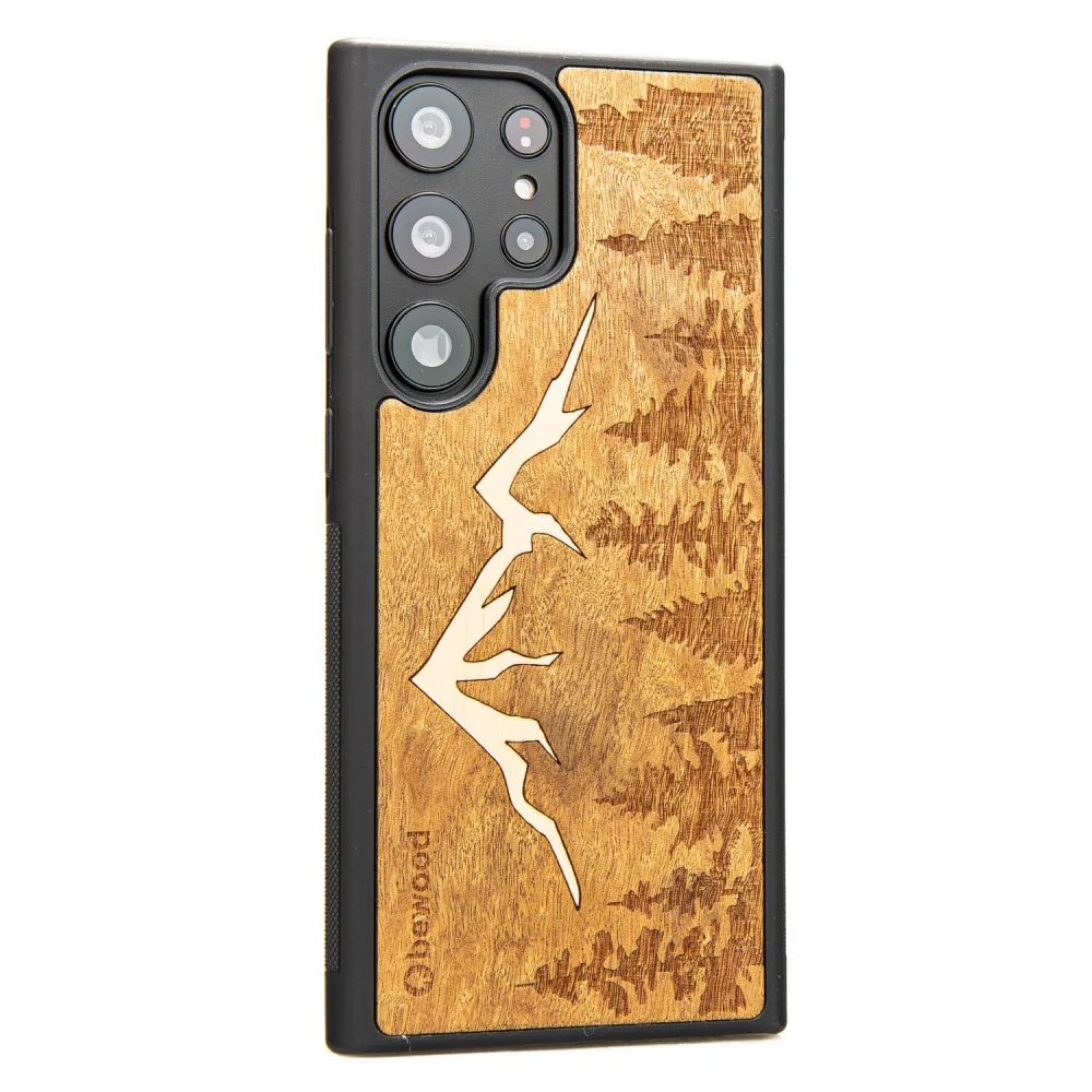 Holzhülle für Galaxy S23 Ultra, Bewood Imbuia-Gebirge - Image 2