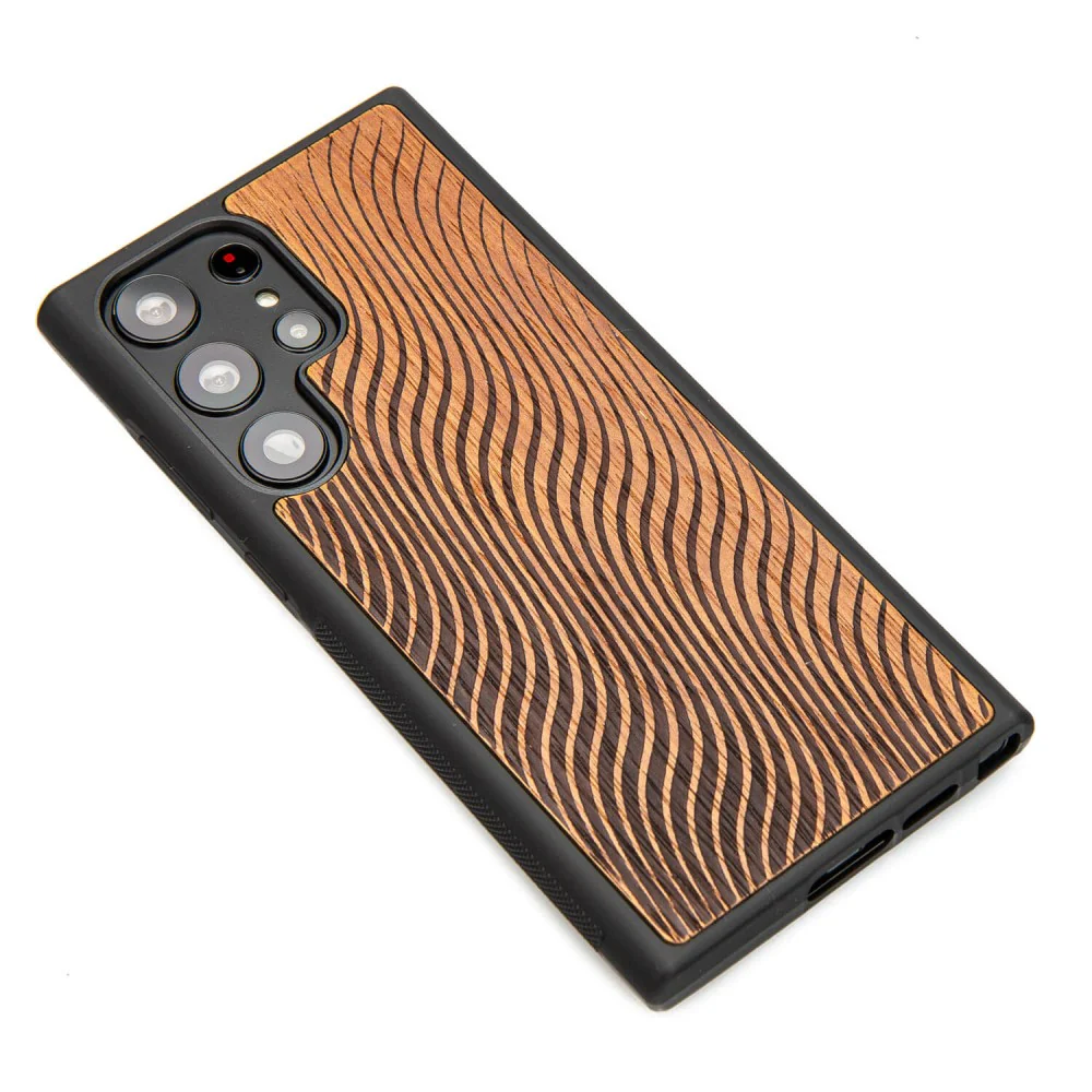 Holzhülle für Galaxy S23 Ultra, Bewood Merbauwellen - Image 3
