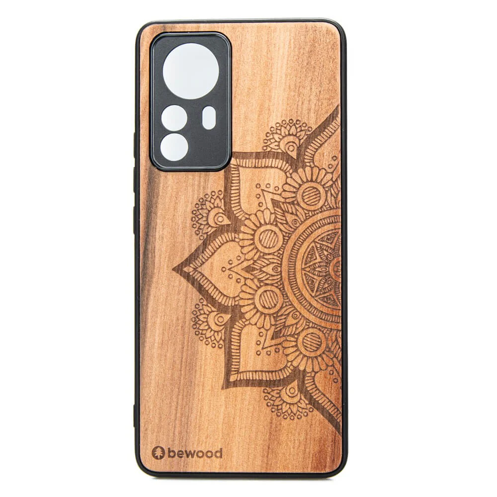 Holzhülle für Xiaomi 12T Pro, Bewood Apfelbaum Mandala