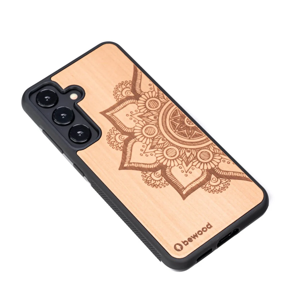 Holzhülle für Galaxy A55 5G, Bewood Apfelbaum Mandala - Image 3