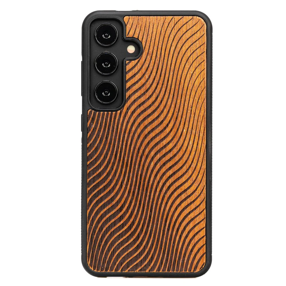 Holzhülle für Galaxy A55 5G, Bewood Merbauwellen