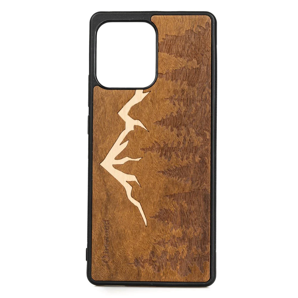 Holzhülle für Motorola Edge 40, Bewood Imbuia-Gebirge