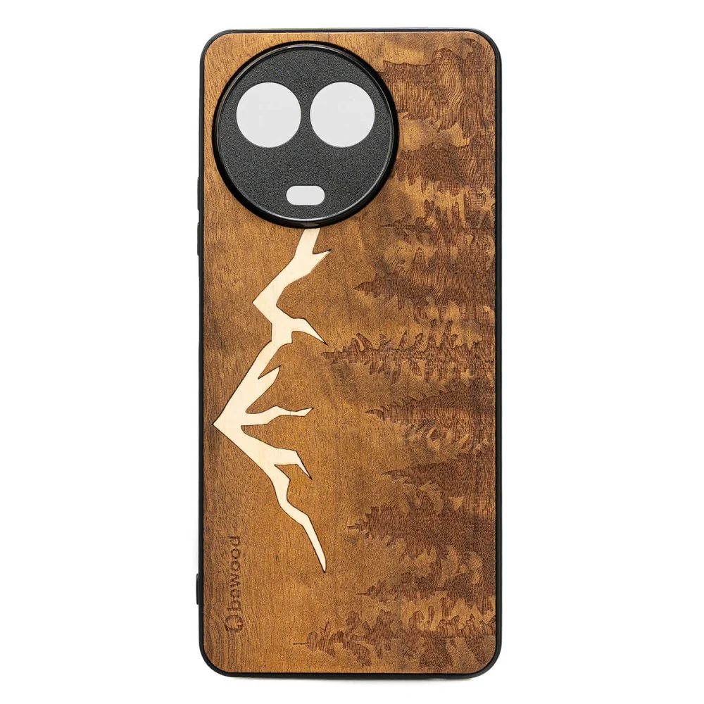 Holzhülle für Realme 11 5G, Bewood Imbuia-Gebirge