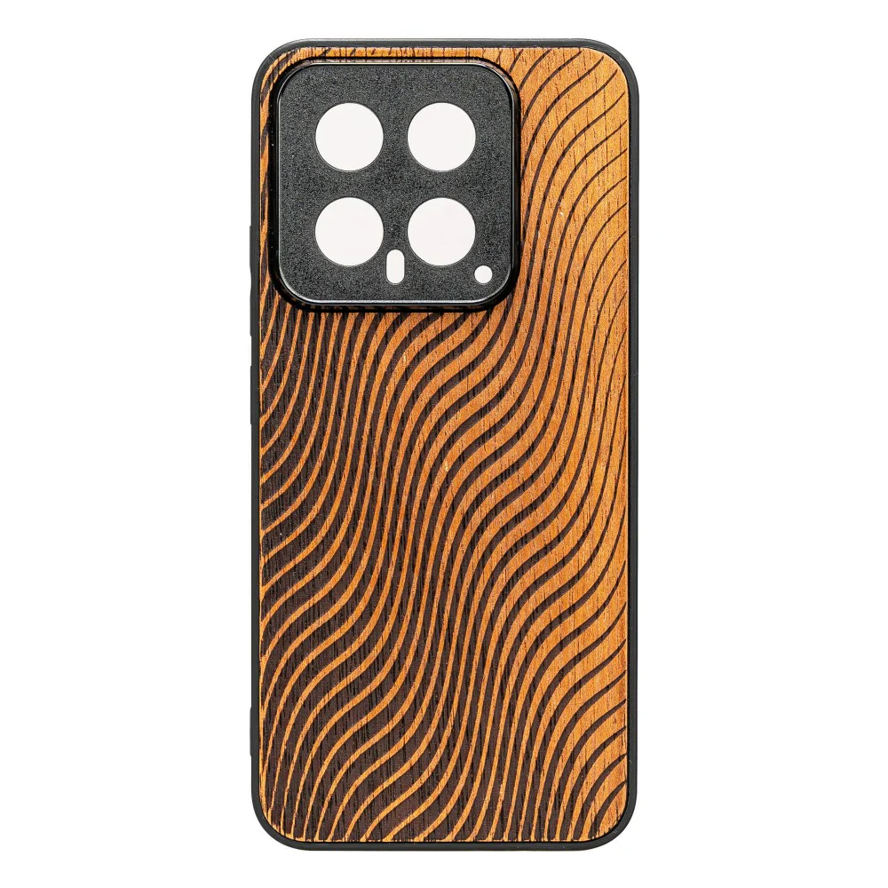 Holzhülle für Xiaomi 14 Pro, Bewood Merbauwellen