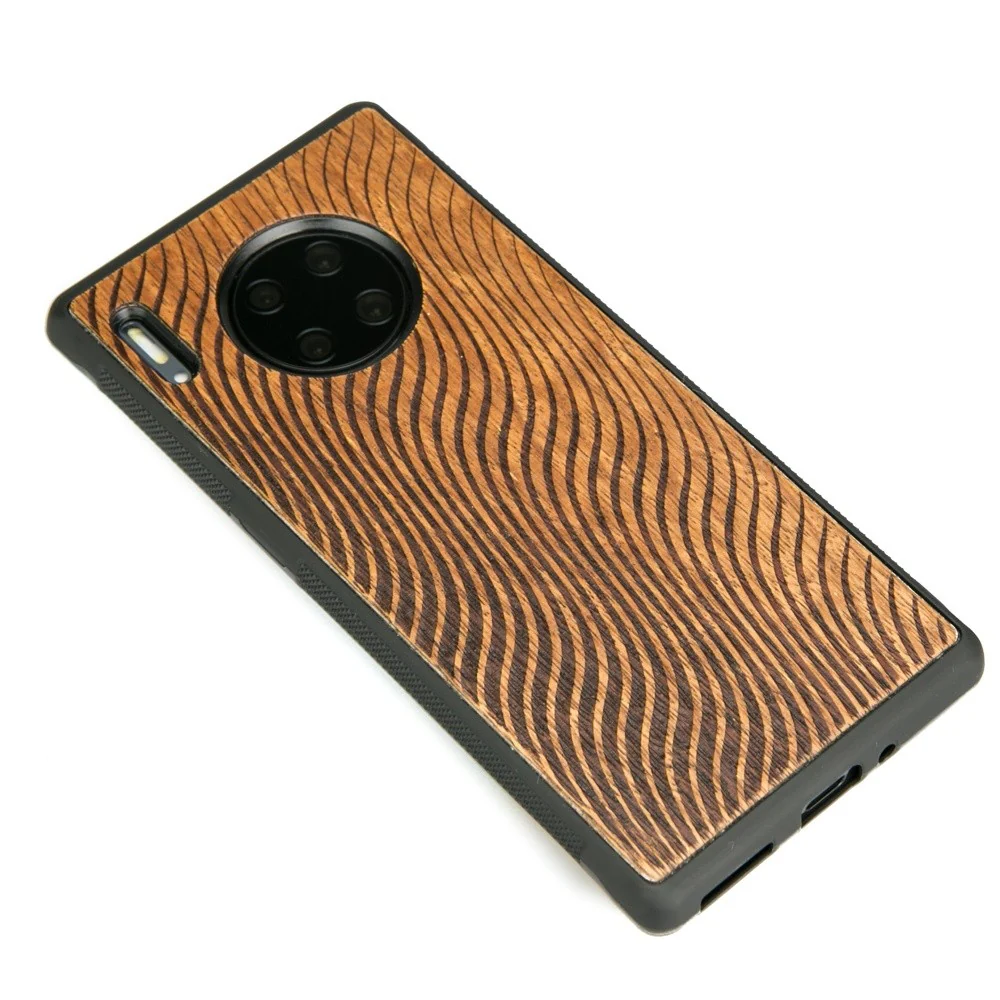 Holzhülle für Huawei Mate 30 Pro, Bewood Merbauwellen - Image 2