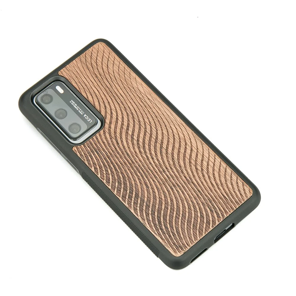 Holzhülle für Huawei P40, Bewood Merbauwellen - Image 2