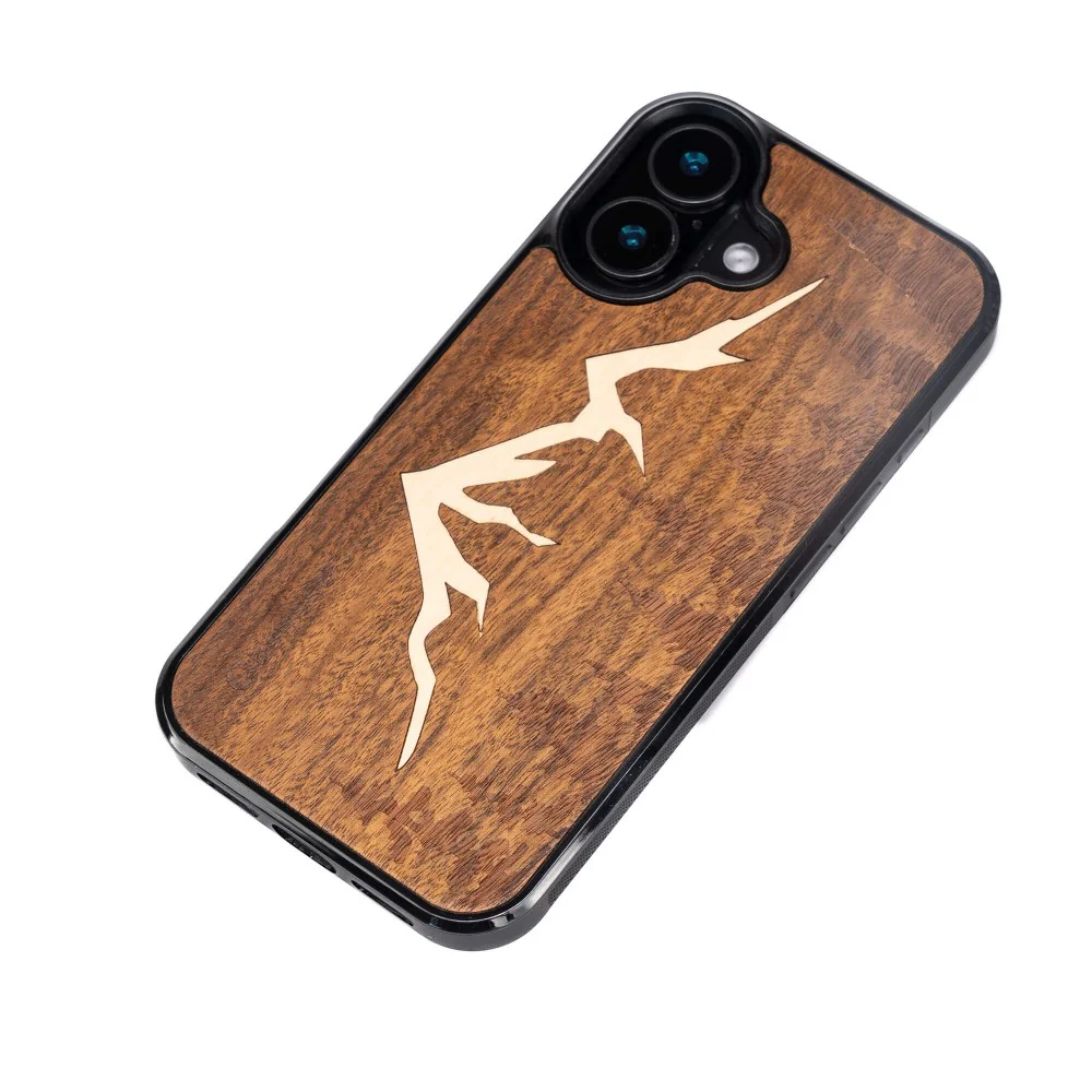 Holzhülle für iPhone 16, Bewood Imbuia-Gebirge - Image 3