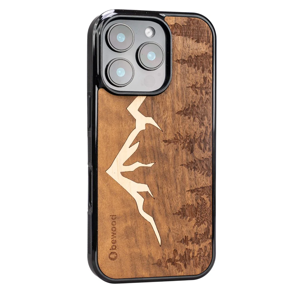 Holzhülle für iPhone 16 Pro, Bewood Imbuia-Gebirge - Image 2