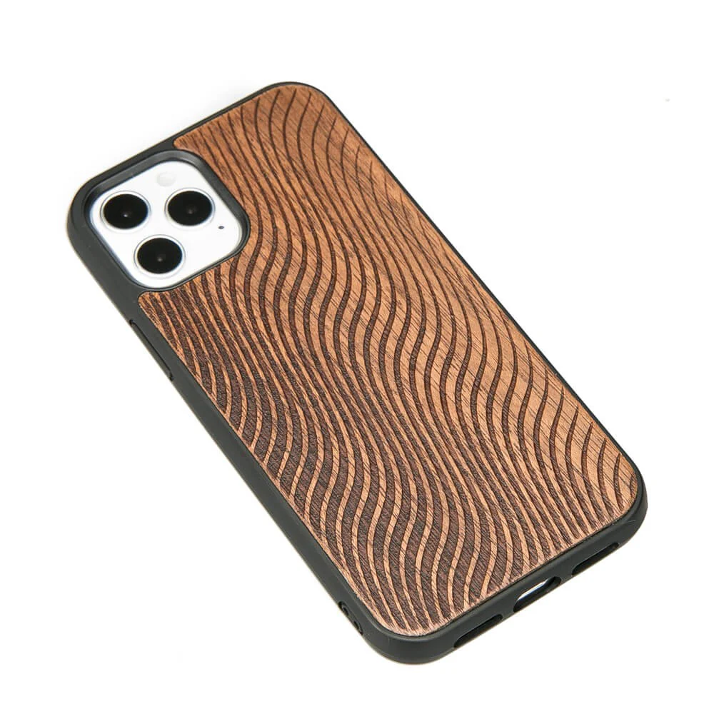Holzhülle für iPhone 12 Pro / 12, Bewood Merbauwellen - Image 2