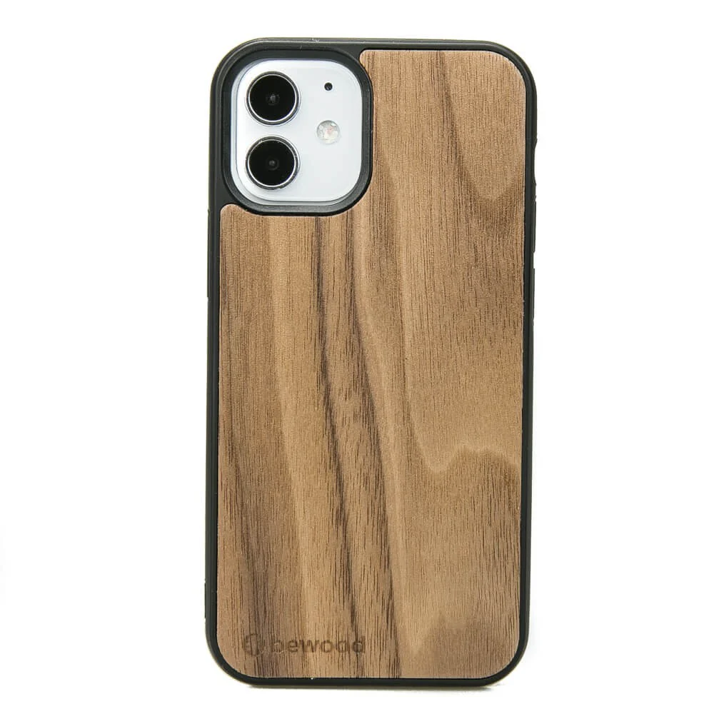 Holzhülle für iPhone 12 Mini, Bewood Amerikanischer Nussbaum