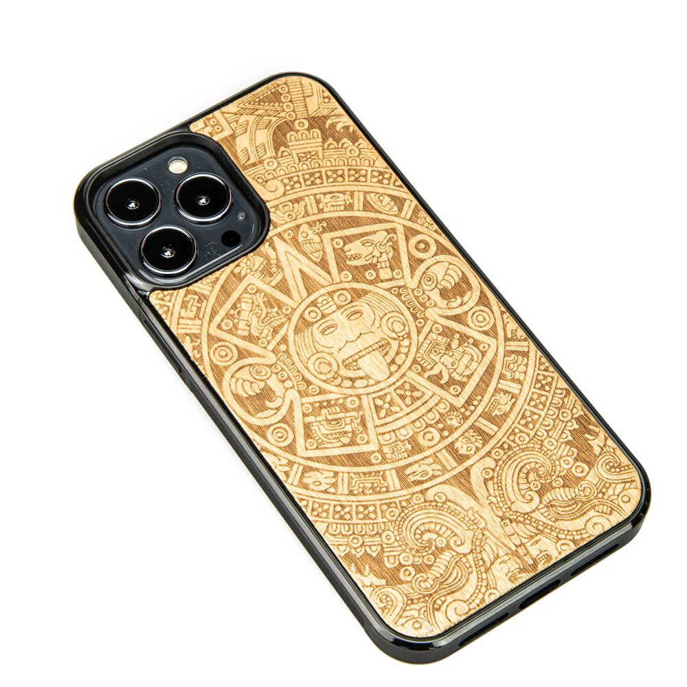 Holzhülle für iPhone 13 Pro Max, Bewood Aniegre Aztekischer Kalender - Image 2