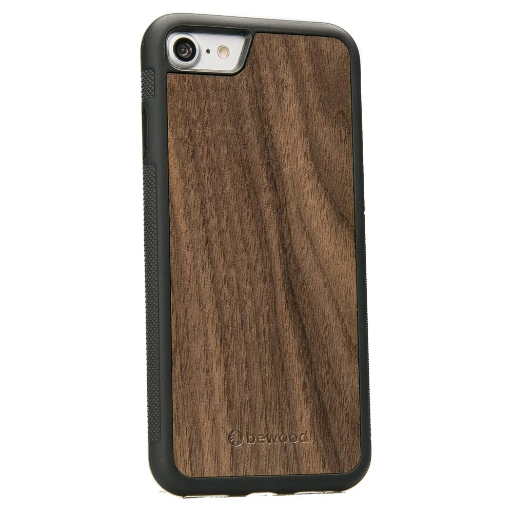 Holzhülle für iPhone SE 2022 / 2020 / 8 / 7, Bewood Amerikanischer Nussbaum - Image 2