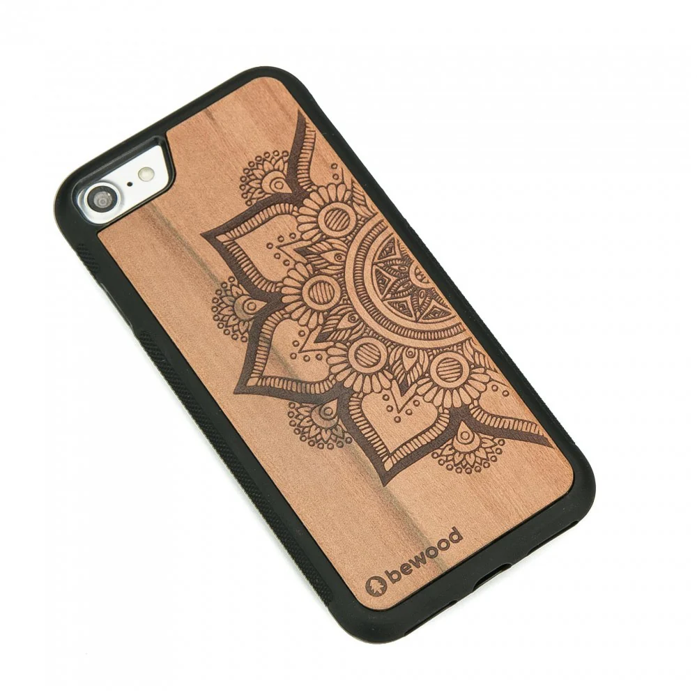 Holzhülle für iPhone SE 2020, Bewood Apfelbaum Mandala - Image 2