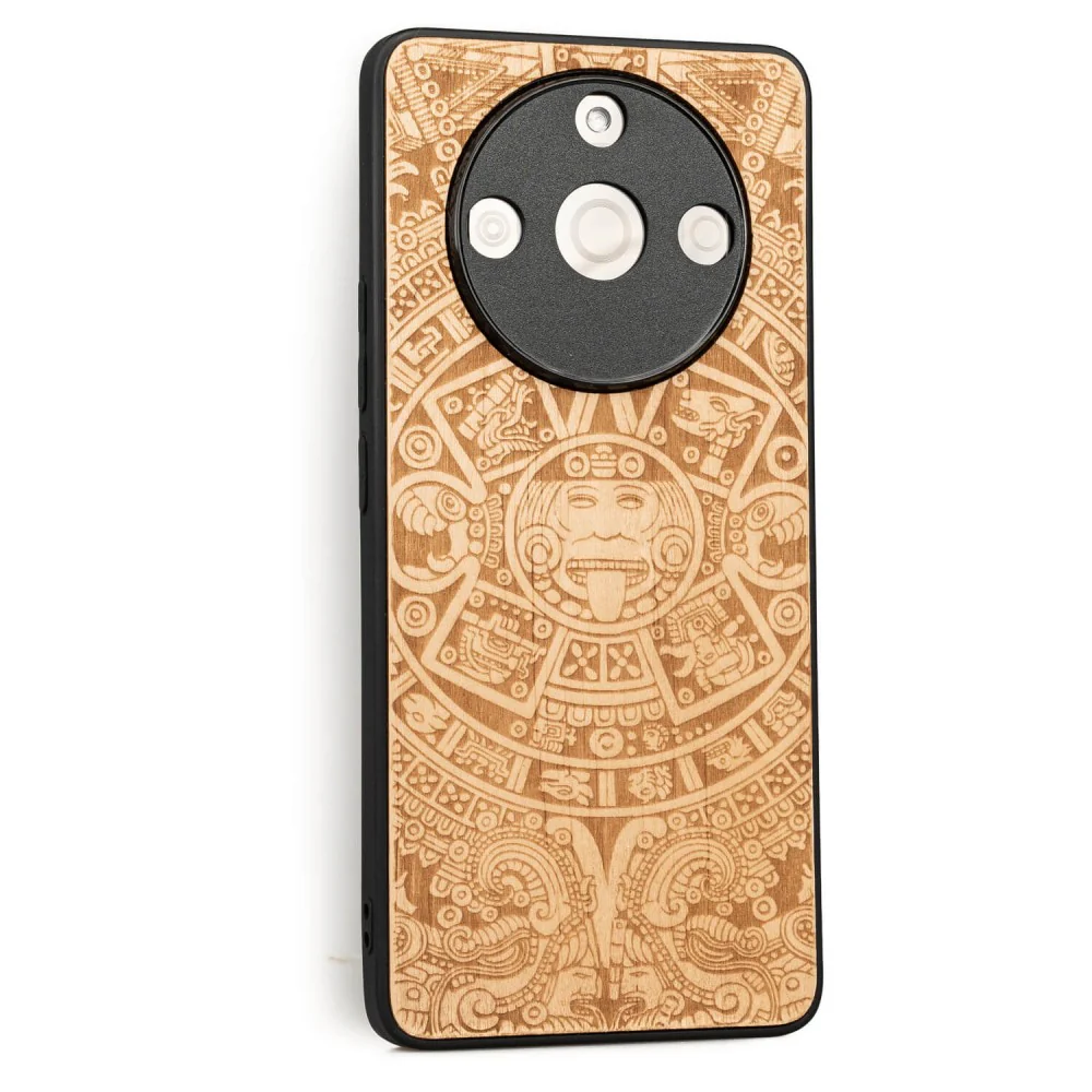 Holzhülle für Realme 11 Pro / 11 Pro+, Bewood Aniegre Aztekischer Kalender - Image 2