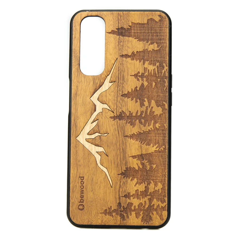 Holzhülle für Realme 7, Bewood Imbuia-Gebirge