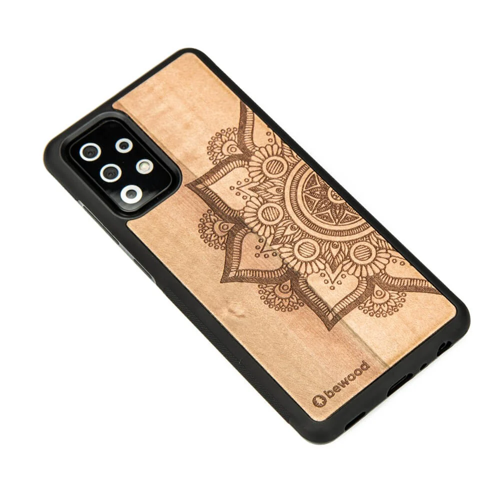 Holzhülle für Galaxy A72 5G, Bewood Apfelbaum Mandala - Image 2