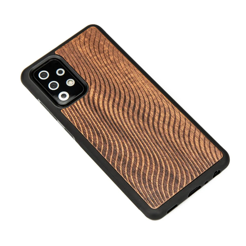 Holzhülle für Galaxy A72 5G, Bewood Merbauwellen - Image 2
