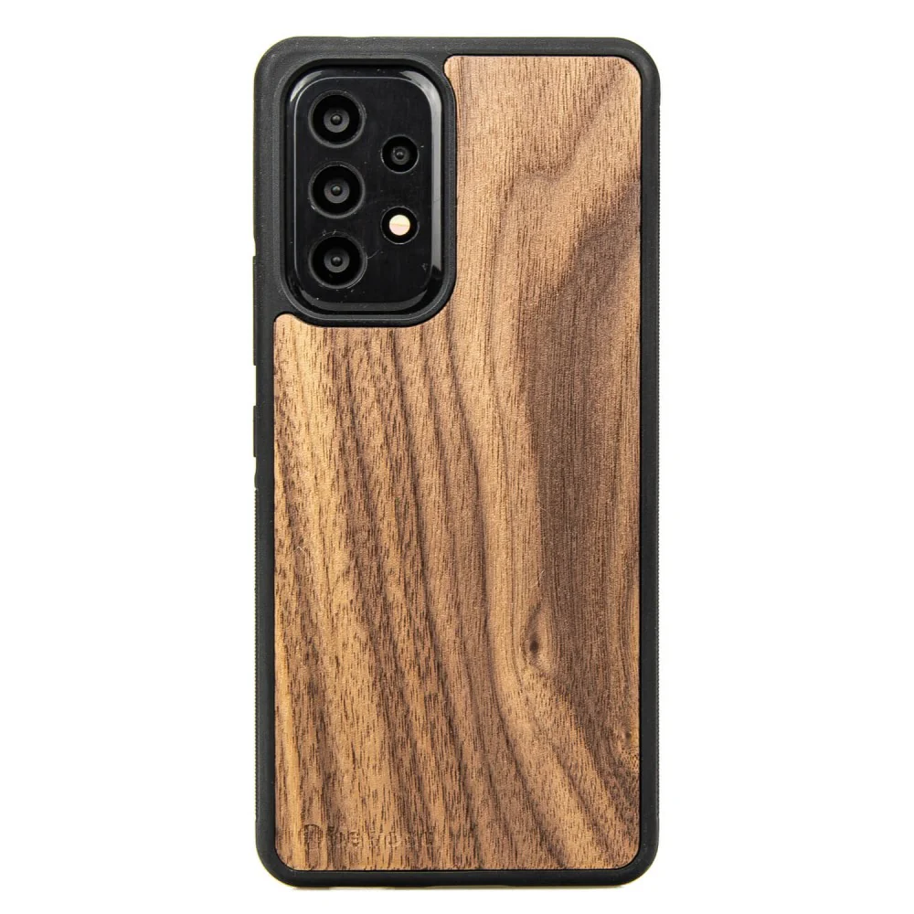 Holzhülle für Galaxy A73 5G, Bewood Amerikanischer Nussbaum