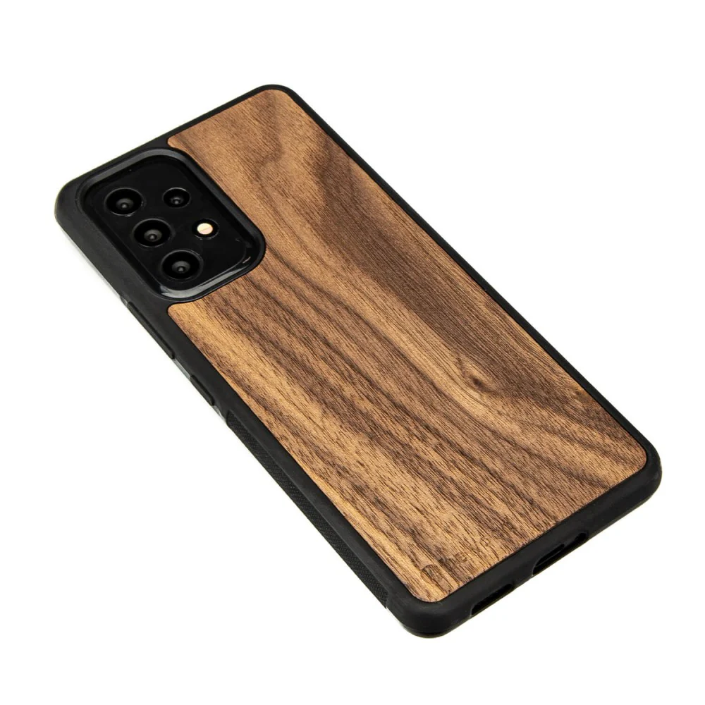 Holzhülle für Galaxy A73 5G, Bewood Amerikanischer Nussbaum - Image 2