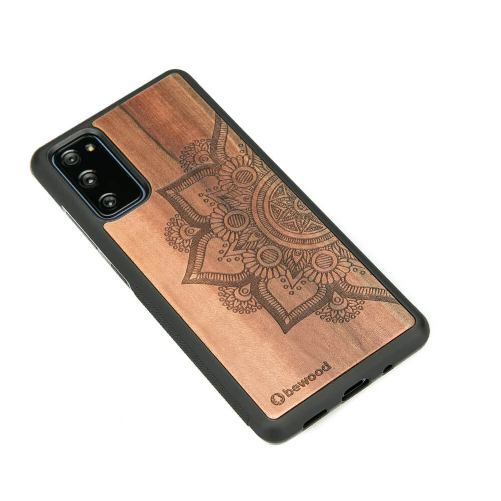 Holzhülle für Galaxy S20 FE, Bewood Apfelbaum Mandala - Image 2