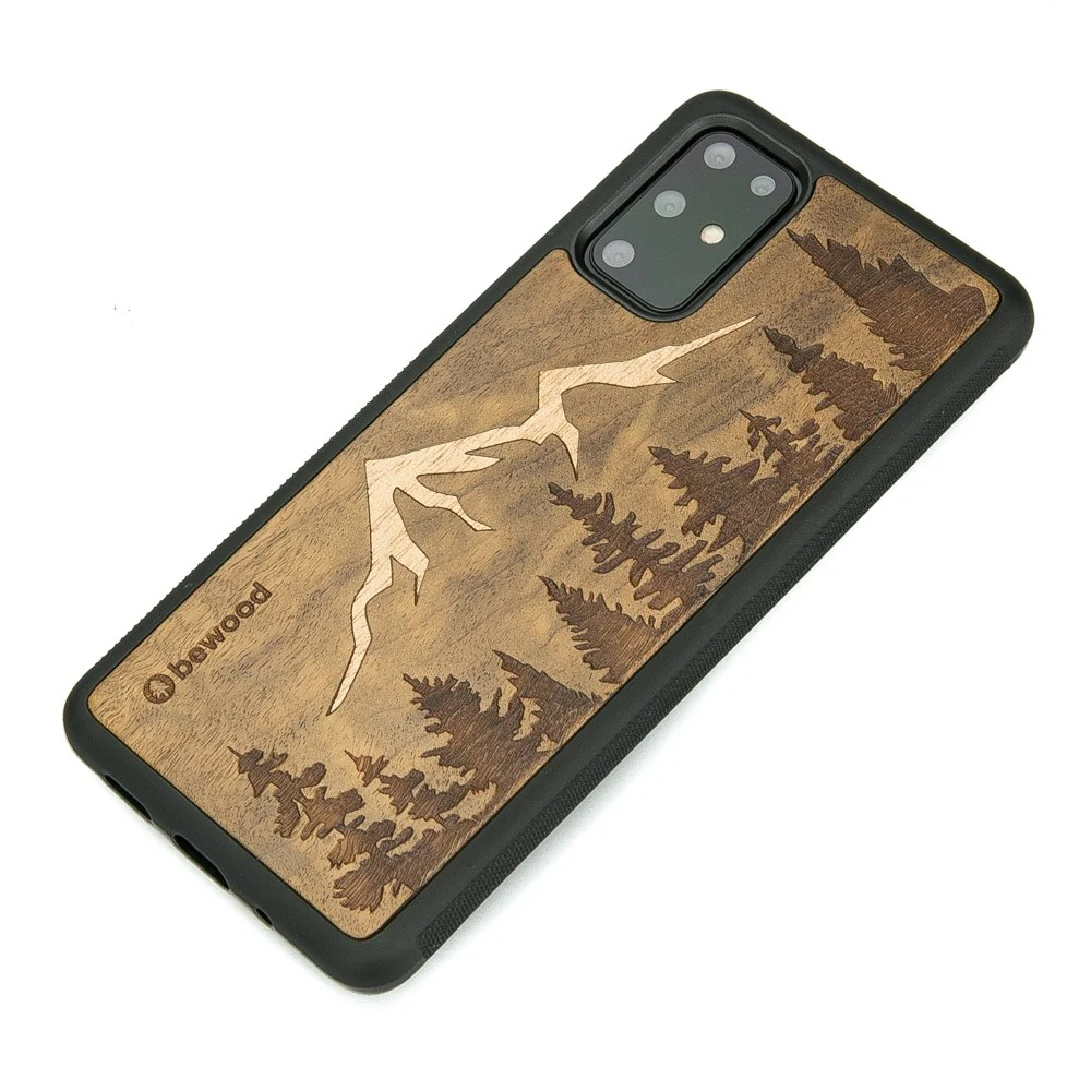 Holzhülle für Galaxy S20 Plus, Bewood Imbuia-Gebirge - Image 2