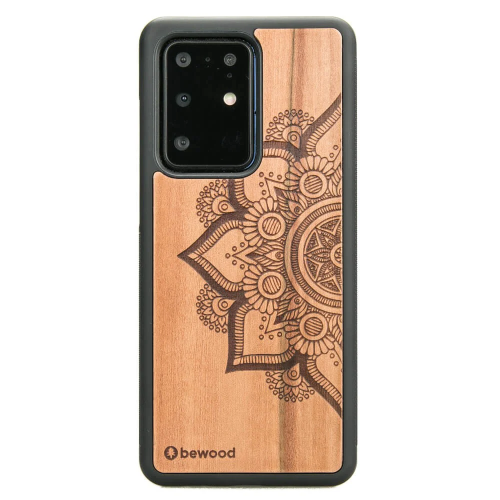 Holzhülle für Galaxy S20 Ultra, Bewood Apfelbaum Mandala