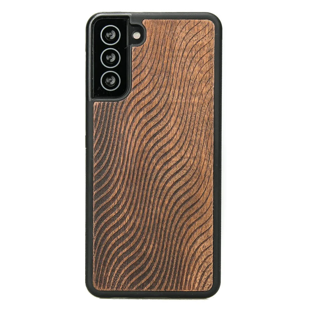 Holzhülle für Galaxy S21 FE, Bewood Merbauwellen