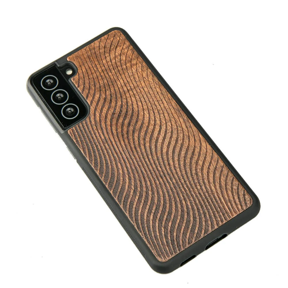 Holzhülle für Galaxy S21, Bewood Merbauwellen - Image 2
