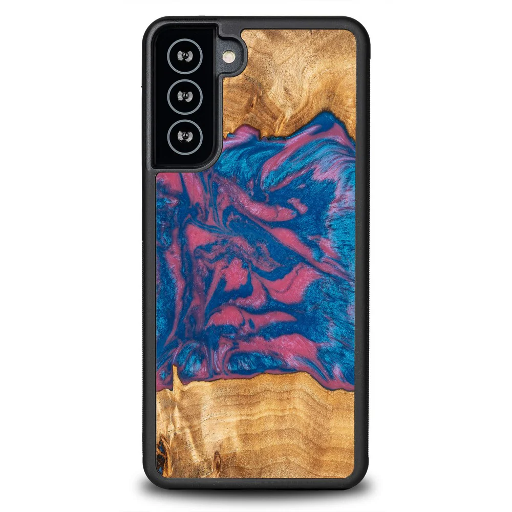 Holzhülle für Galaxy S21, Bewood Unique Neons Vegas