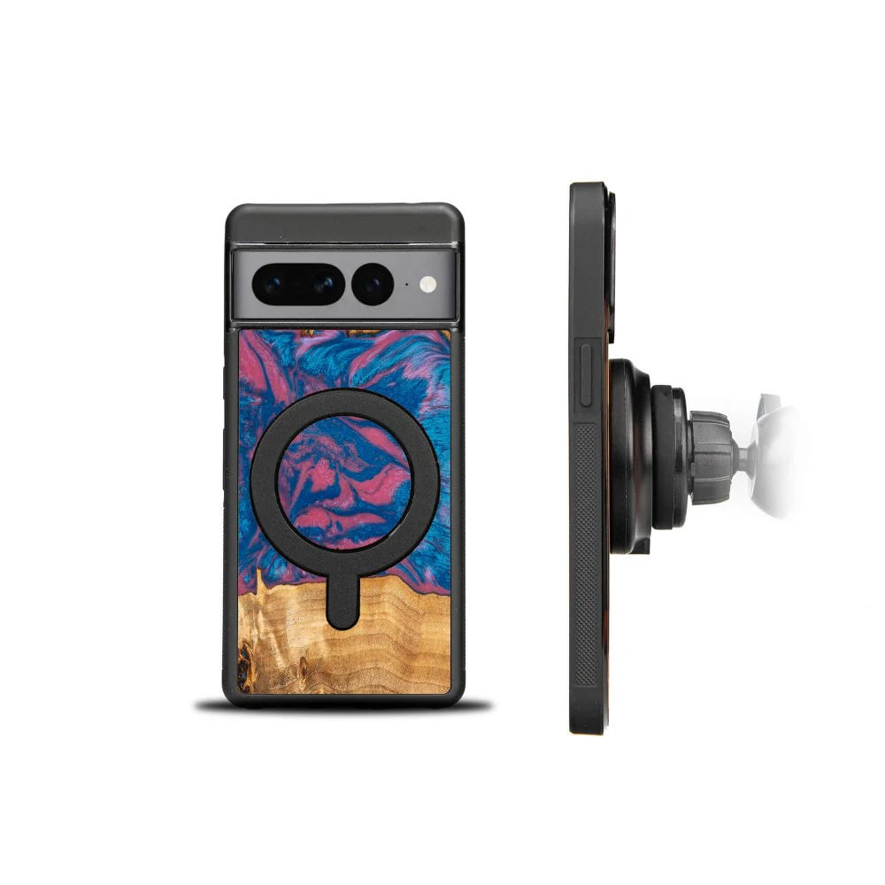 Holzhülle für Google Pixel 7 Pro, Bewood Unique Neons Vegas - Image 2