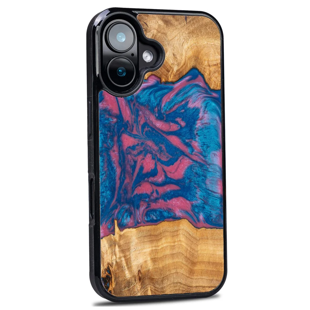Holzhülle für iPhone 16, Bewood Unique Neons Vegas - Image 2