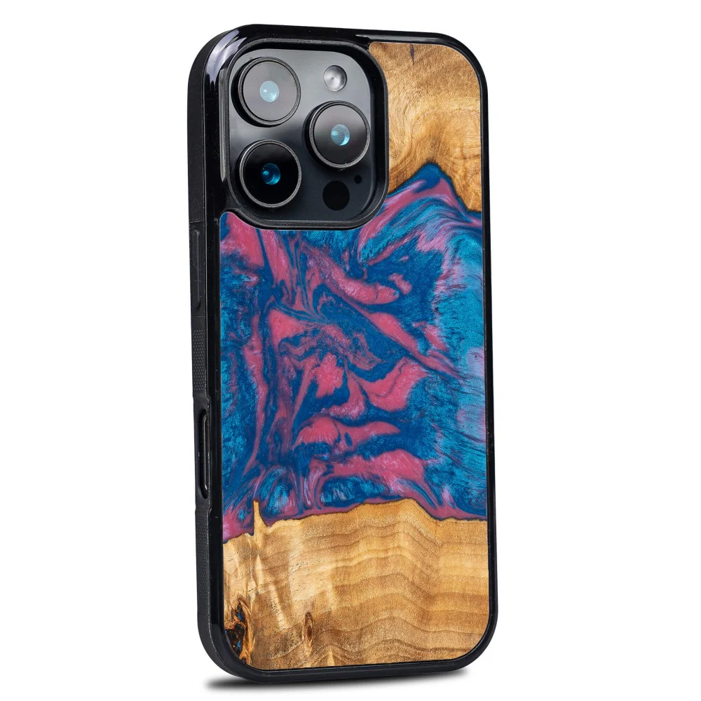 Holzhülle für iPhone 16 Pro, Bewood Unique Neons Vegas - Image 2