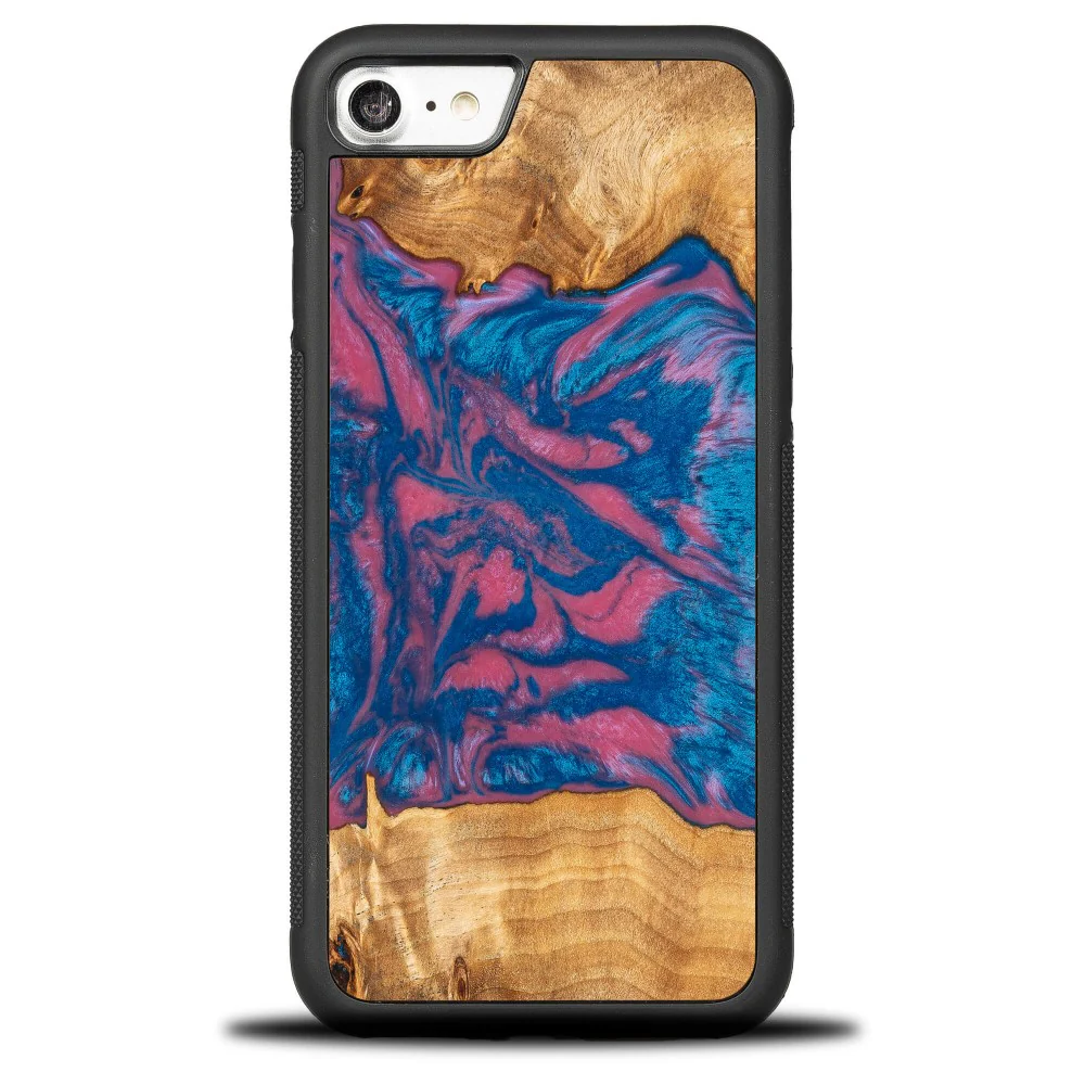 Holzhülle für iPhone SE 2022 / 2020 / 8 / 7, Bewood Unique Neons Vegas