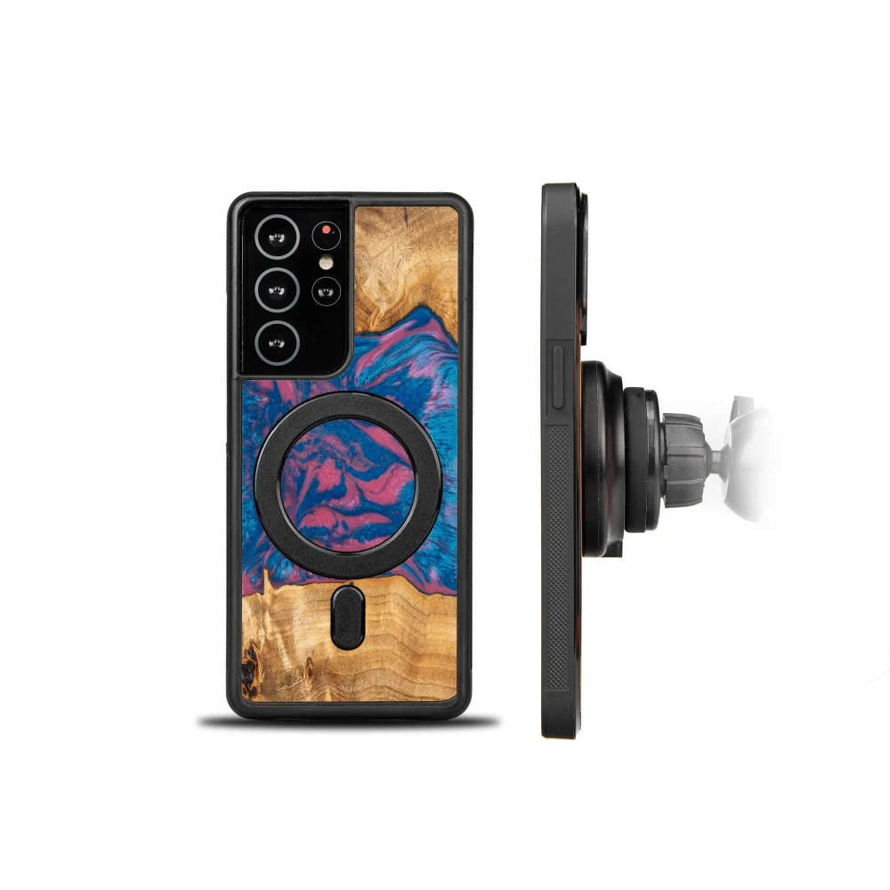 Holzhülle für Galaxy A54 5G, Bewood Unique Neons Vegas für MagSafe - Image 2