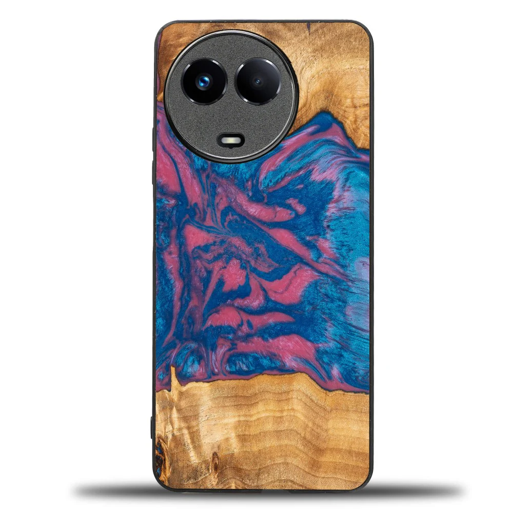 Holzhülle für Realme 11 5G, Bewood Unique Neons Vegas