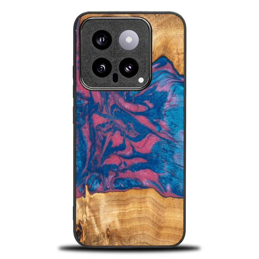 Holzhülle für Xiaomi 14 Pro, Bewood Unique Neons Vegas